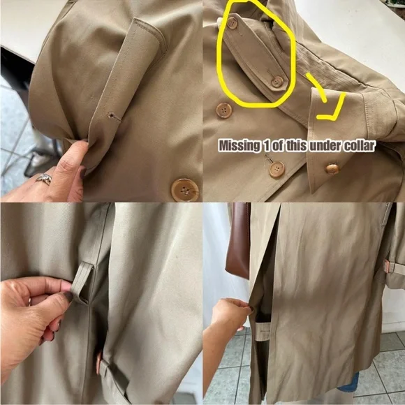 Vintage 1970s Forecaster of Boston Trench Coat size 13/14. - Picture 11 of 16